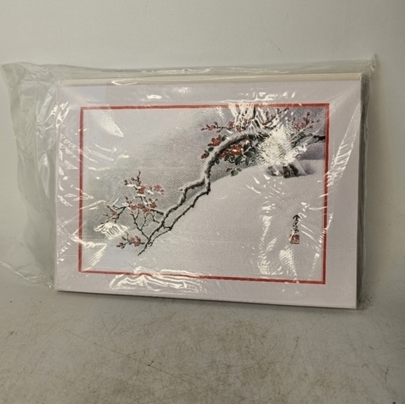 12 Xmas cards on silk by mulberry lane - Picture 4 of 4